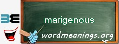 WordMeaning blackboard for marigenous